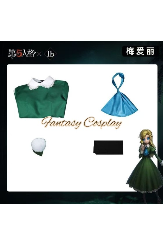 Identity V Ib Crossover Coordinator Mary Green Formal Dress Cosplay Costume